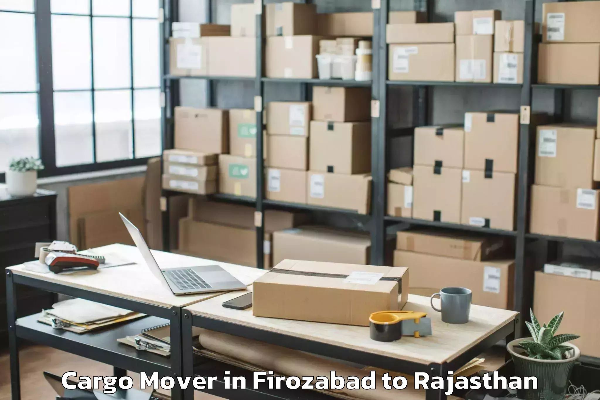 Book Firozabad to Sujangarh Cargo Mover